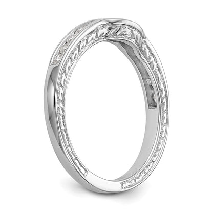 14K Weißgold Ehering mit natürlichen Diamanten
