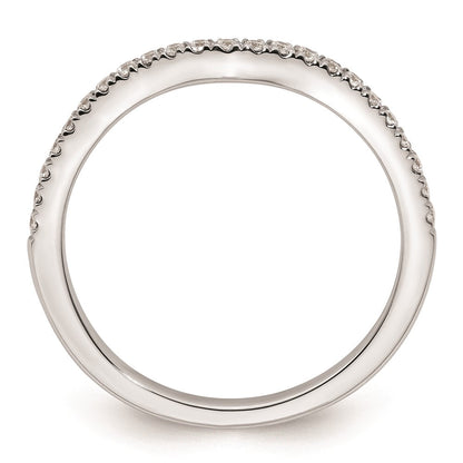 14K Weißgold Ehering mit natürlichen Diamanten