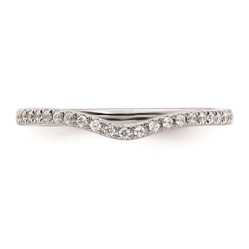 14K Weißgold Ehering mit natürlichen Diamanten
