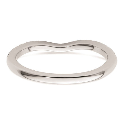 14K Weißgold Ehering mit natürlichen Diamanten