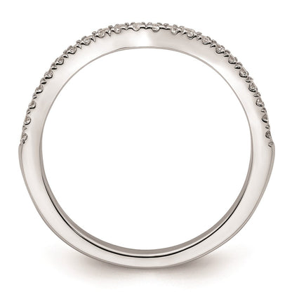 Ehering aus 14K Weißgold mit natürlichen Diamanten