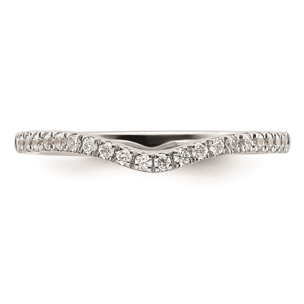 Ehering aus 14K Weißgold mit natürlichen Diamanten