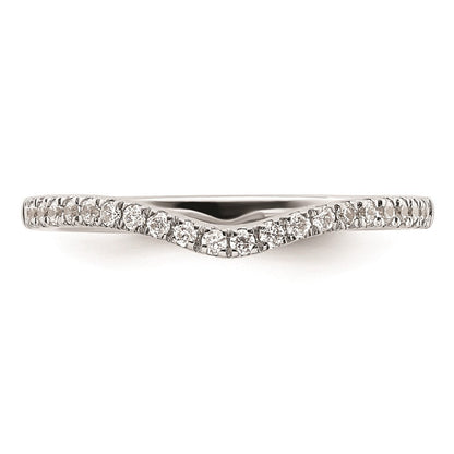 Ehering aus 14K Weißgold mit natürlichen Diamanten