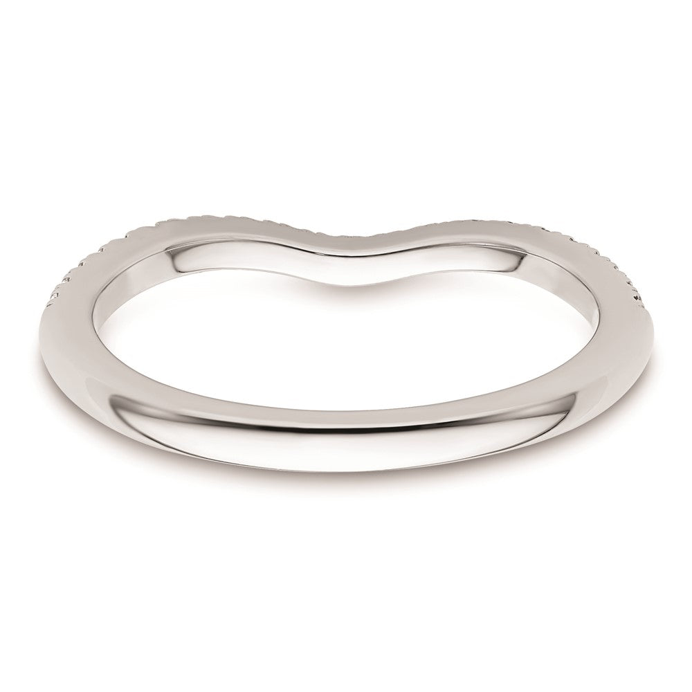 Ehering aus 14K Weißgold mit natürlichen Diamanten