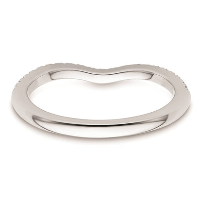 Ehering aus 14K Weißgold mit natürlichen Diamanten