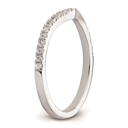Ehering aus 14K Weißgold mit natürlichen Diamanten