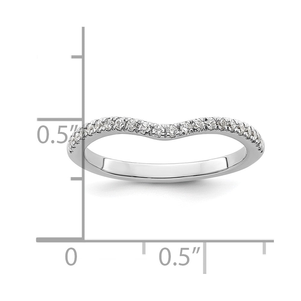 Ehering aus 14K Weißgold mit natürlichen Diamanten