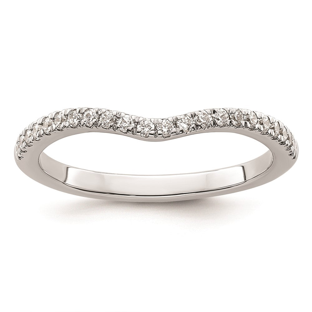 Ehering aus 14K Weißgold mit natürlichen Diamanten