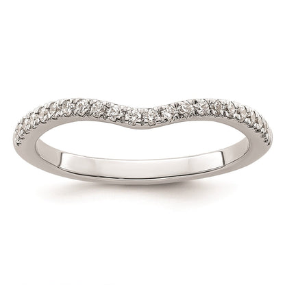 Ehering aus 14K Weißgold mit natürlichen Diamanten