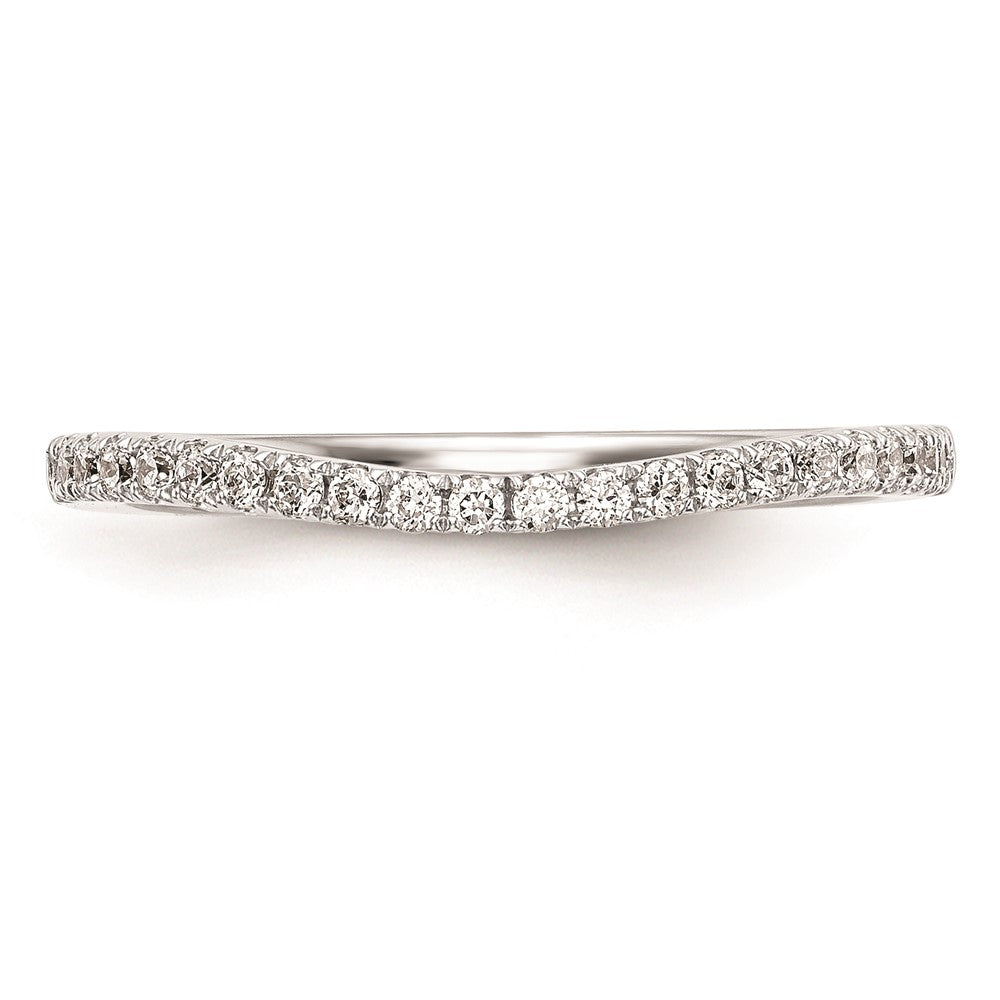 14K Weißgold Ehering mit natürlichen Diamanten