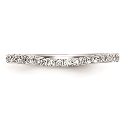 14K Weißgold Ehering mit natürlichen Diamanten