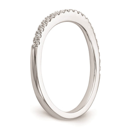 14K Weißgold Ehering mit natürlichen Diamanten