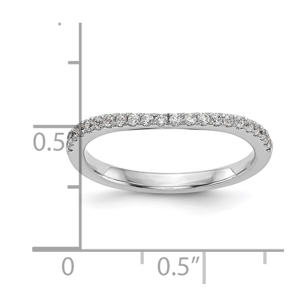 14K Weißgold Ehering mit natürlichen Diamanten