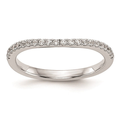 14K Weißgold Ehering mit natürlichen Diamanten