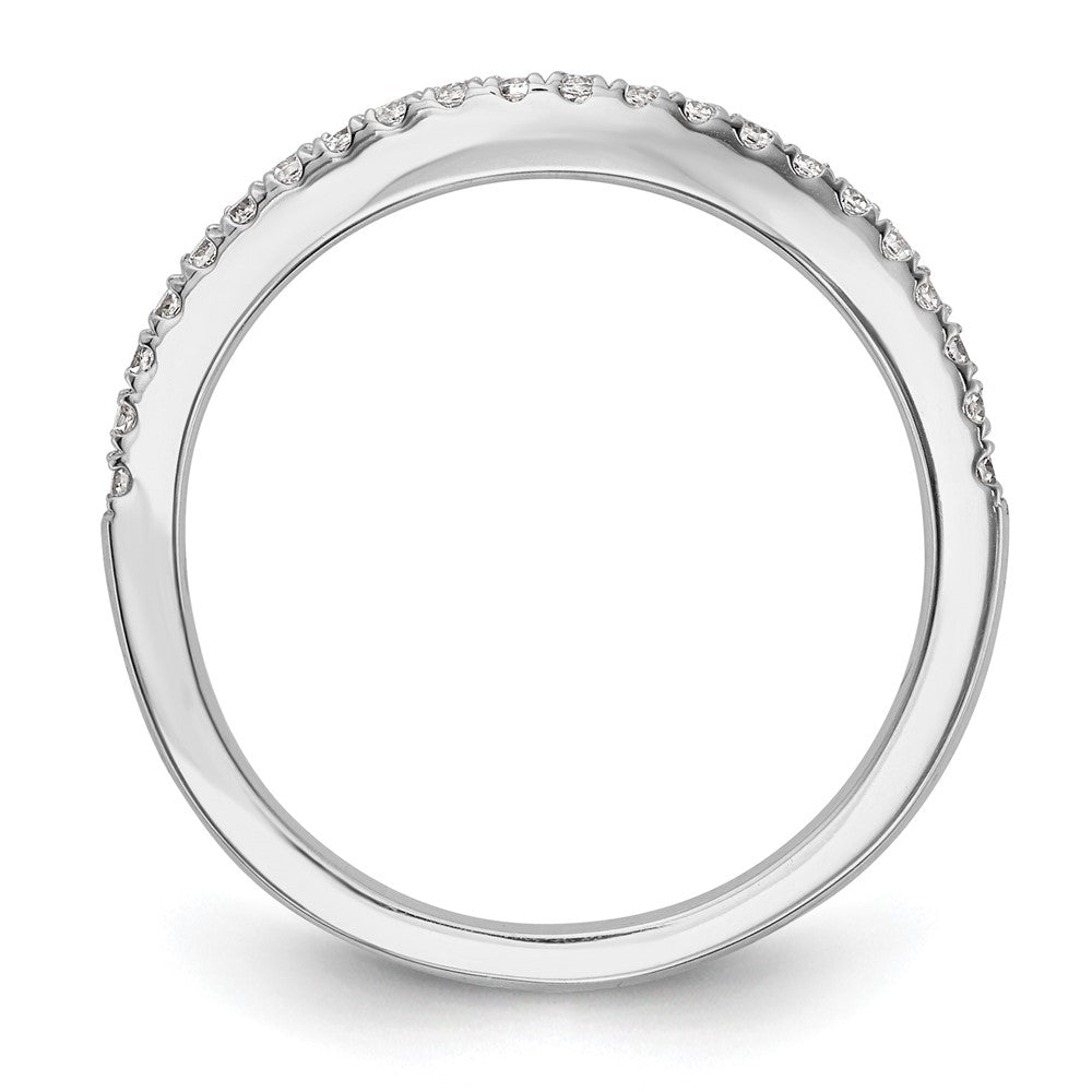 14K Weißgold Ehering mit 0,2 ct. Labordiamant VS/SI+ G+