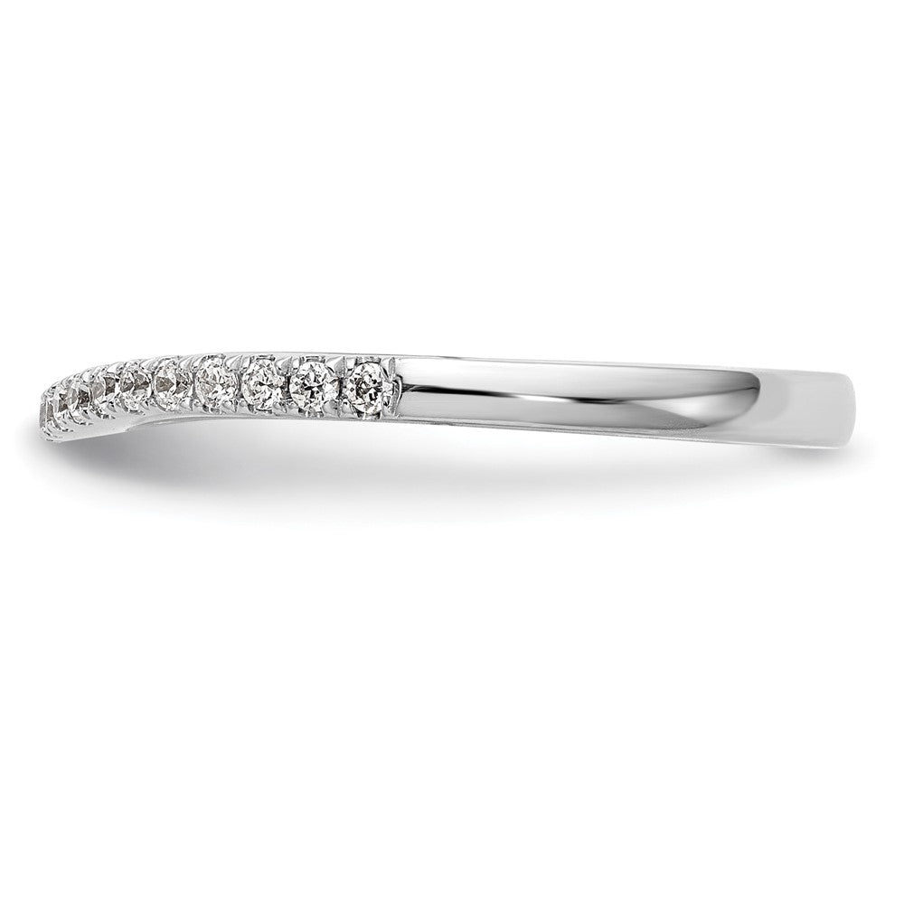 14K Weißgold Ehering mit 0,2 ct. Labordiamant VS/SI+ G+