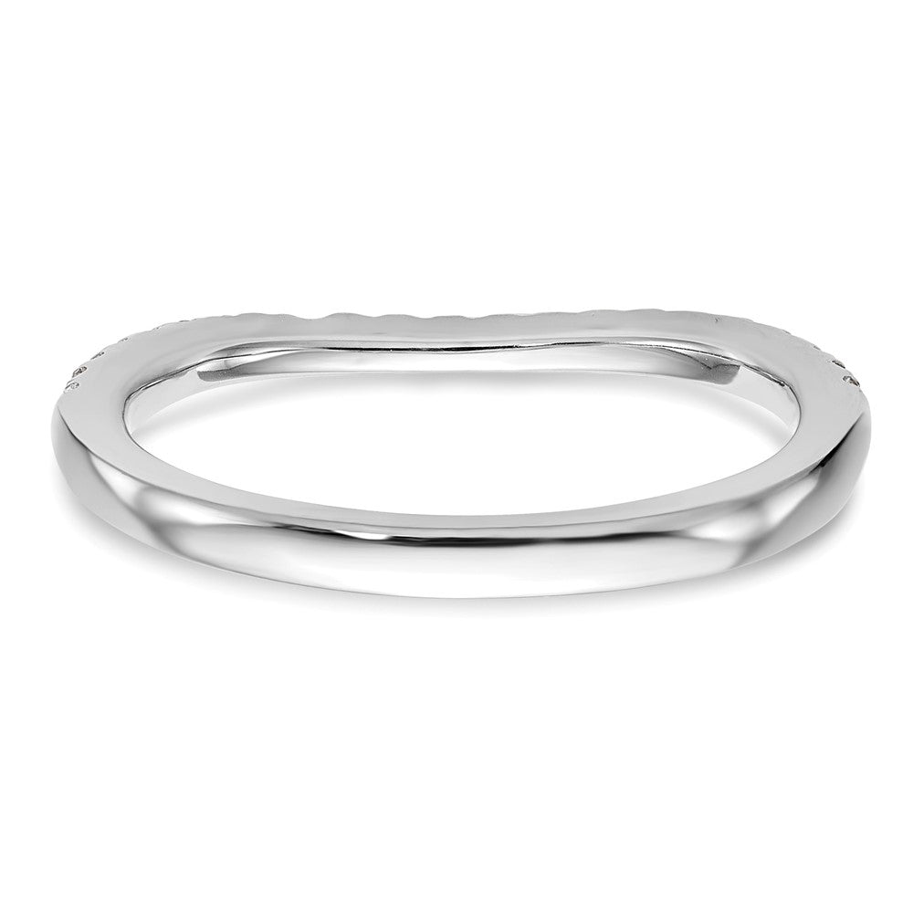 14K Weißgold Ehering mit 0,2 ct. Labordiamant VS/SI+ G+