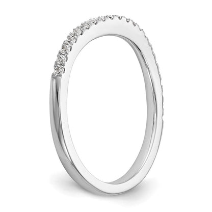 14K Weißgold Ehering mit 0,2 ct. Labordiamant VS/SI+ G+