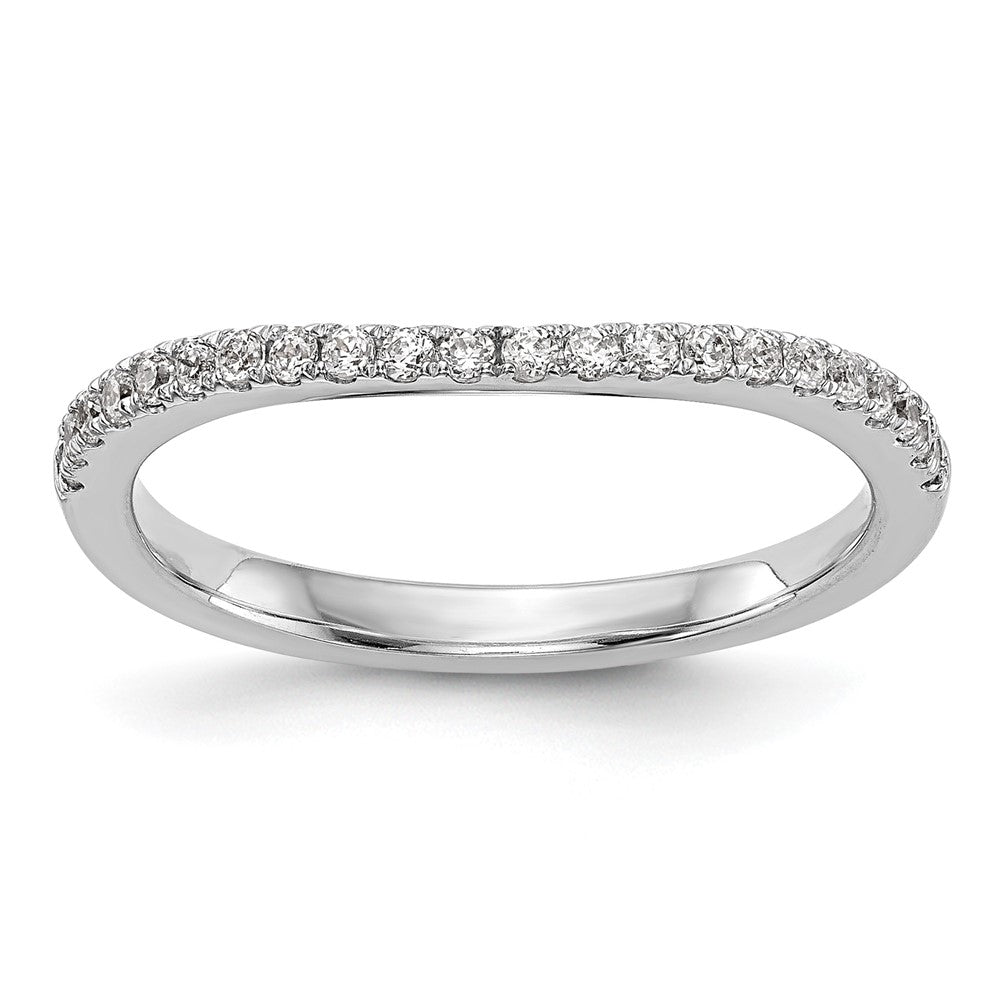 14K Weißgold Ehering mit 0,2 ct. Labordiamant VS/SI+ G+