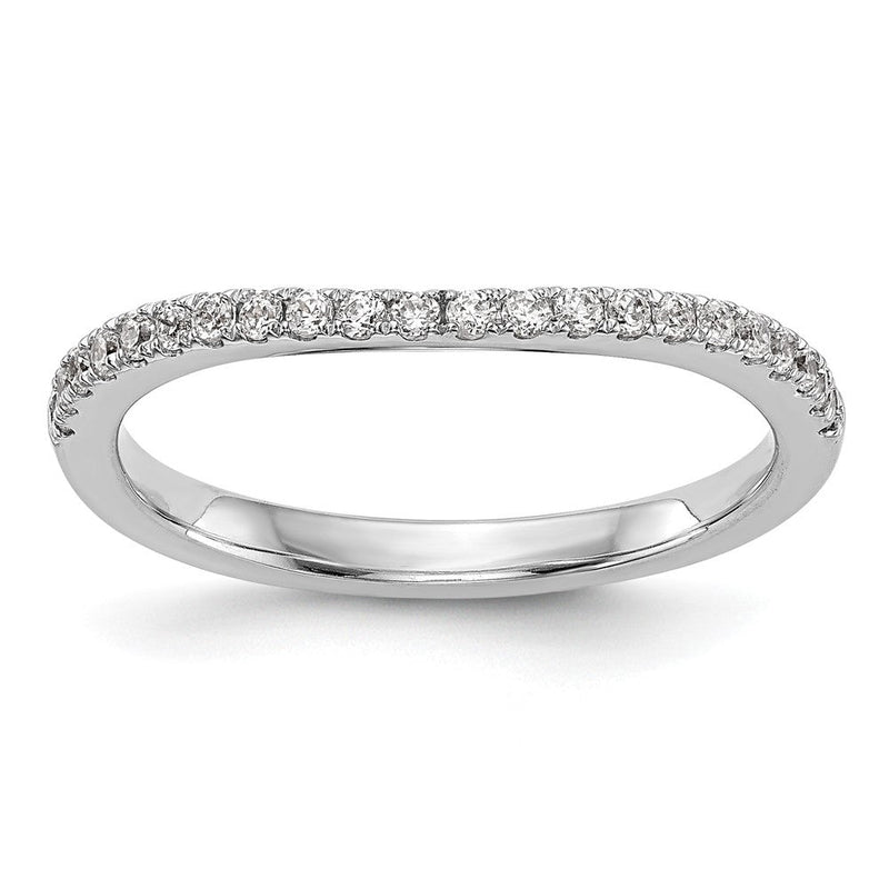14K Weißgold Ehering mit 0,2 ct. Labordiamant VS/SI+ G+