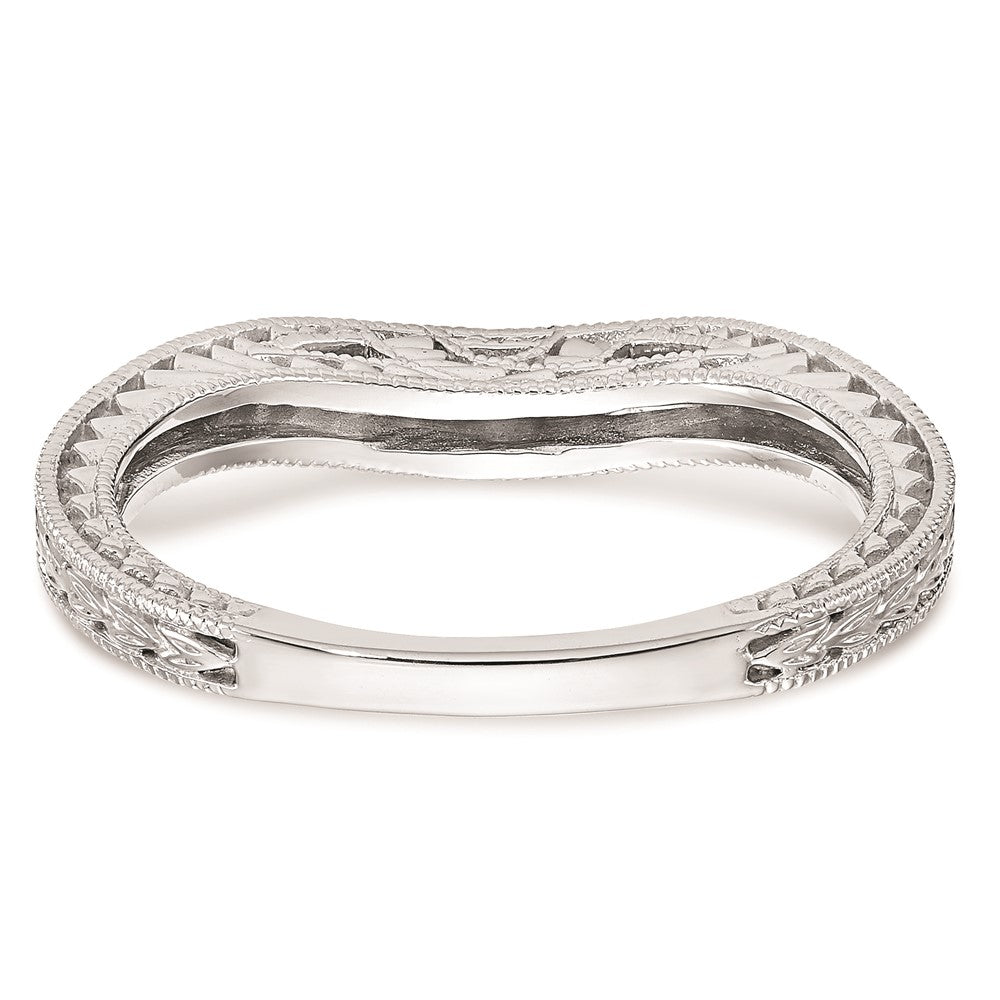 14K Weißgold Ehering mit natürlichen Diamanten