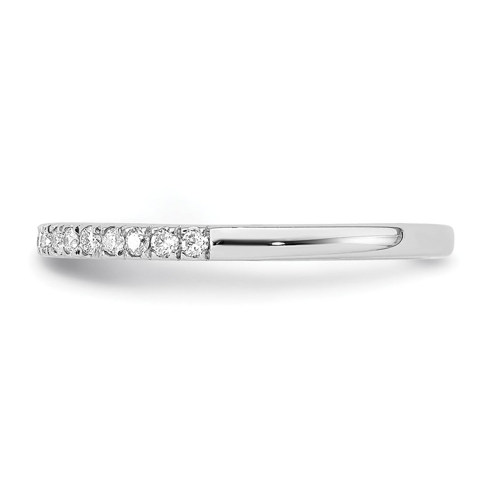 14K Weißgold Ehering mit natürlichen Diamanten