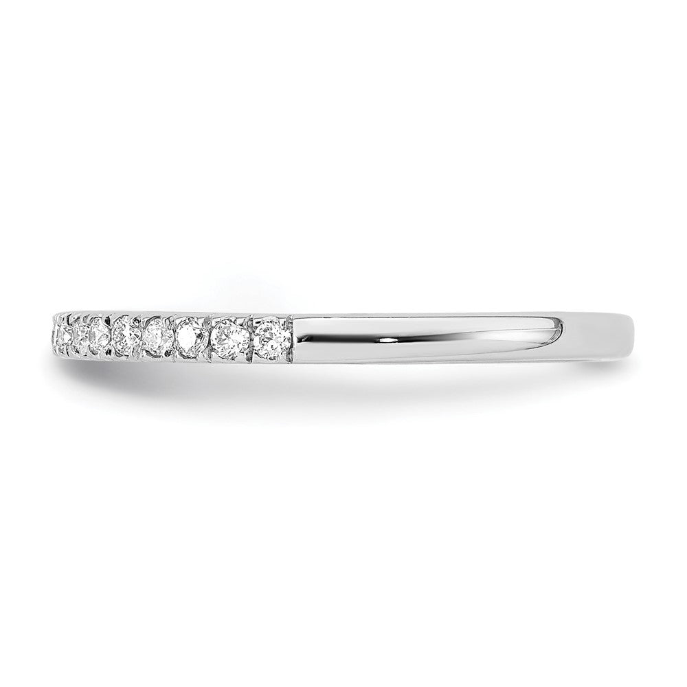 14K Weißgold Ehering mit VS/SI+ G+ Laborgezüchteten Diamanten