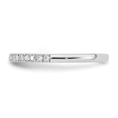 14K Weißgold Ehering mit VS/SI+ G+ Laborgezüchteten Diamanten