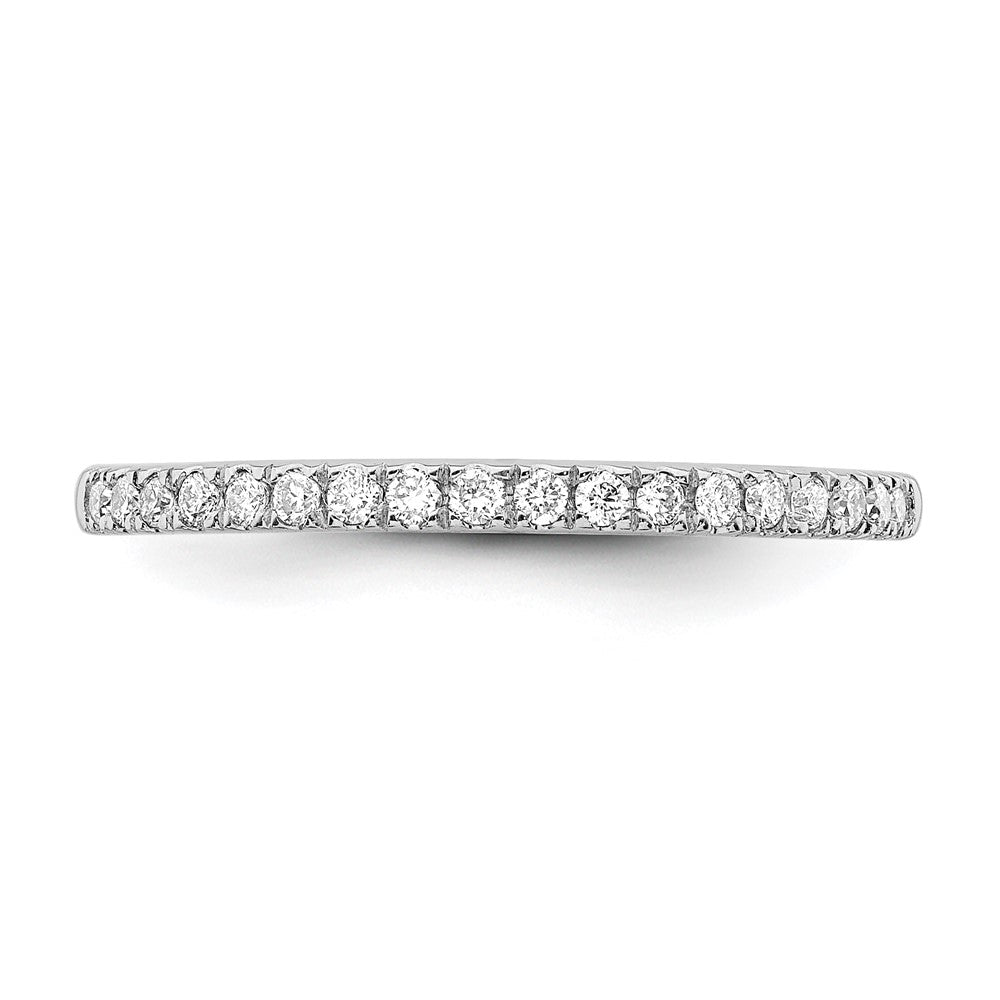 14K Weißgold Ehering mit natürlichen Diamanten