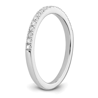 14K Weißgold Ehering mit VS/SI+ G+ Laborgezüchteten Diamanten