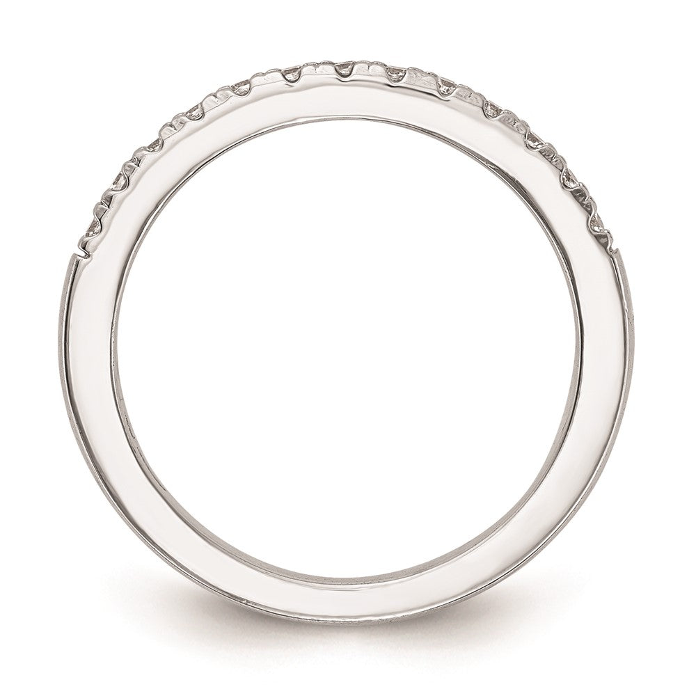 14K Weißgold Ehering mit natürlichen Diamanten