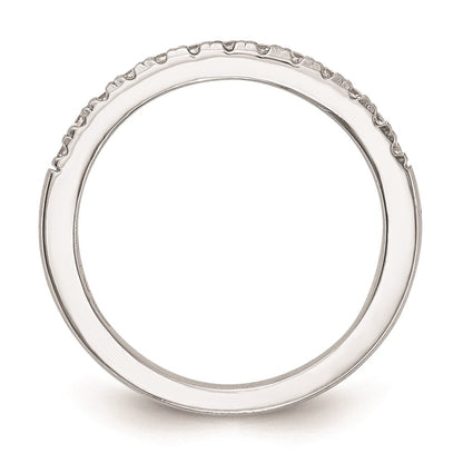14K Weißgold Ehering mit natürlichen Diamanten