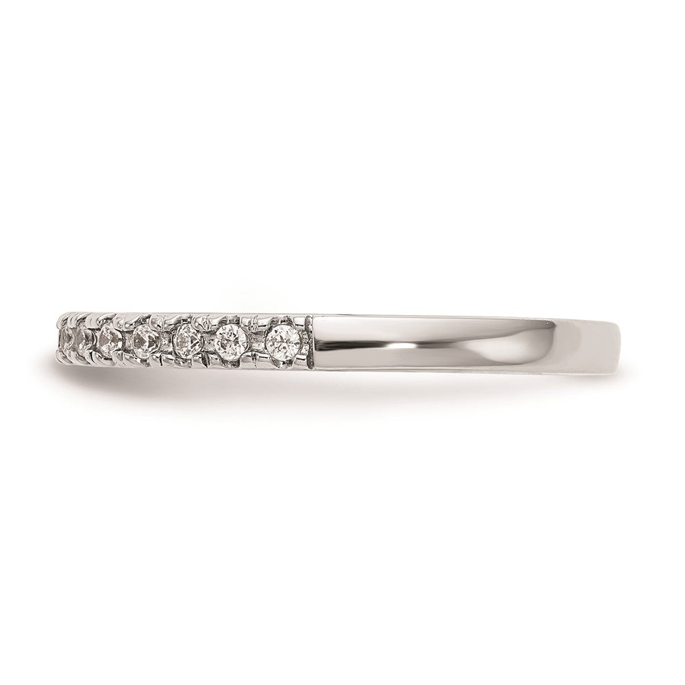 14K Weißgold Ehering mit natürlichen Diamanten