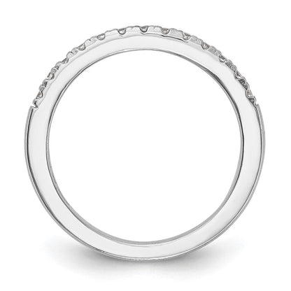 14K Weißgold Ehering mit natürlichen Diamanten