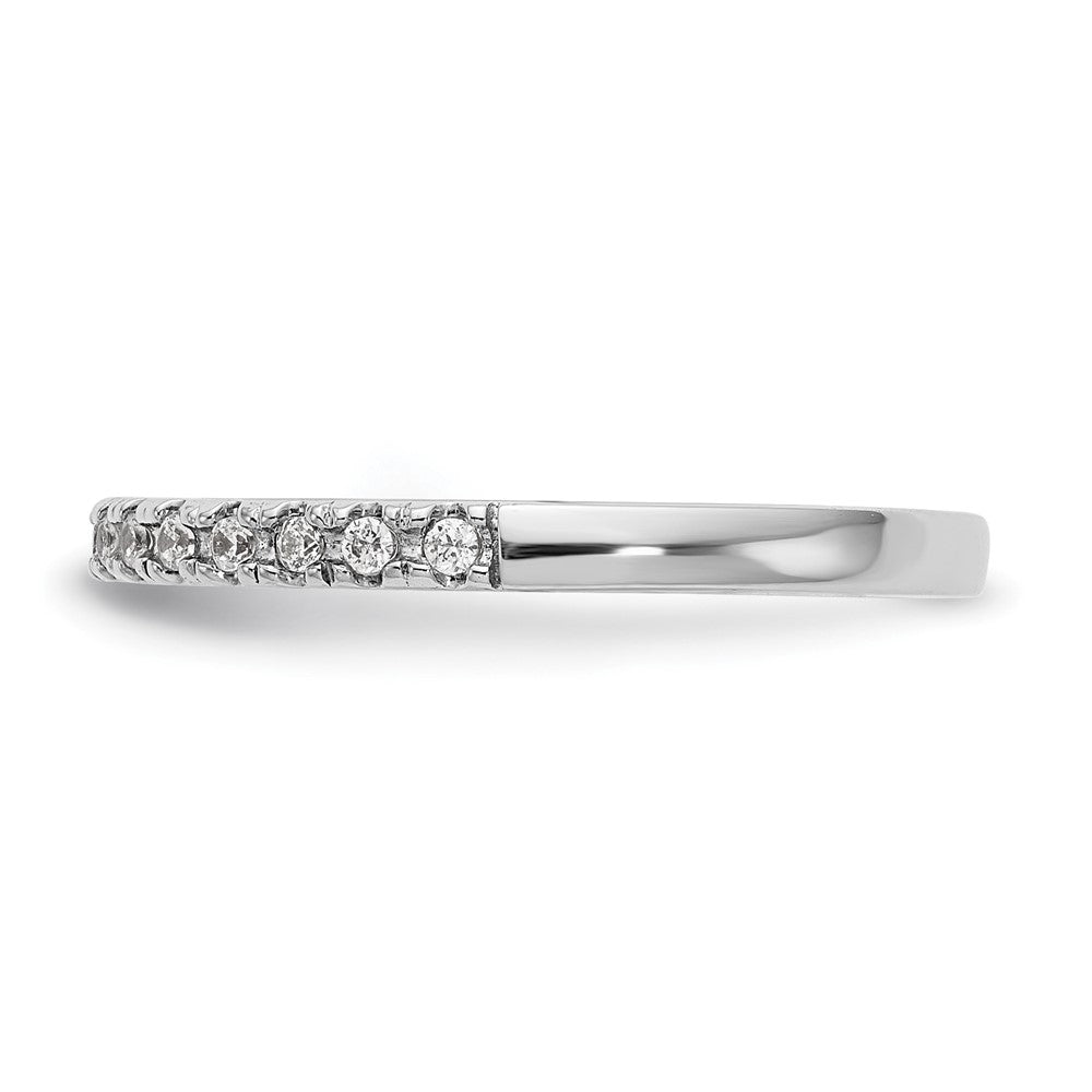 14K Weißgold Ehering mit natürlichen Diamanten