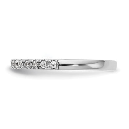 14K Weißgold Ehering mit Laborgezüchteten Diamanten VS/SI+ G+