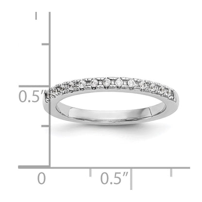 14K Weißgold Ehering mit natürlichen Diamanten