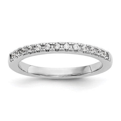 14K Weißgold Ehering mit natürlichen Diamanten