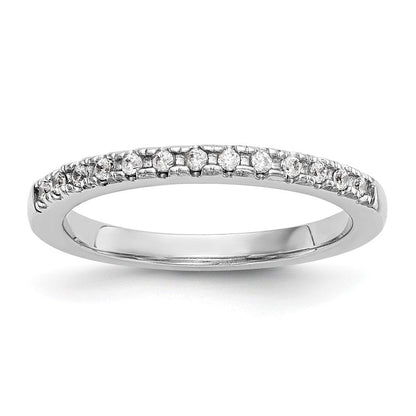 14K Weißgold Ehering mit Laborgezüchteten Diamanten VS/SI+ G+