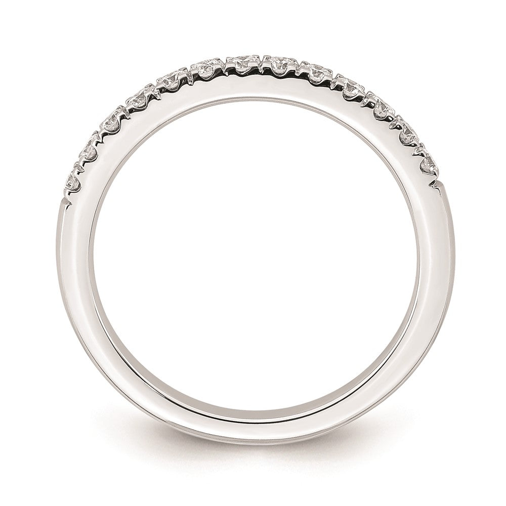 14K Weißgold Ehering mit natürlichen Diamanten
