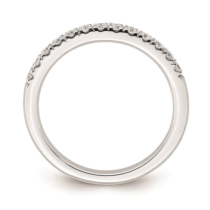 14K Weißgold Ehering mit natürlichen Diamanten