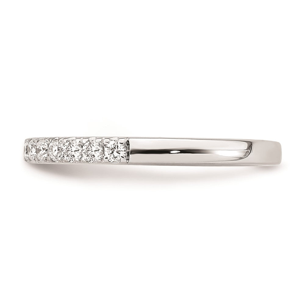 14K Weißgold Ehering mit natürlichen Diamanten