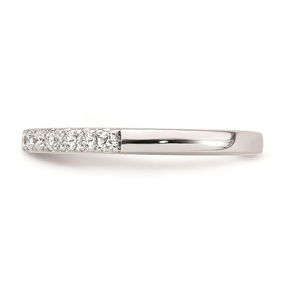 14K Weißgold Ehering mit natürlichen Diamanten