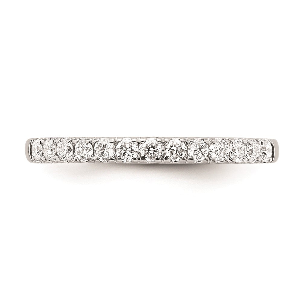 14K Weißgold Ehering mit natürlichen Diamanten