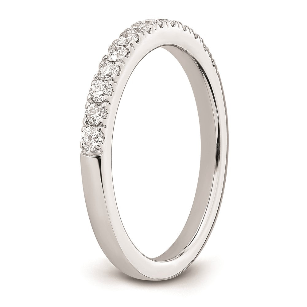 14K Weißgold Ehering mit natürlichen Diamanten