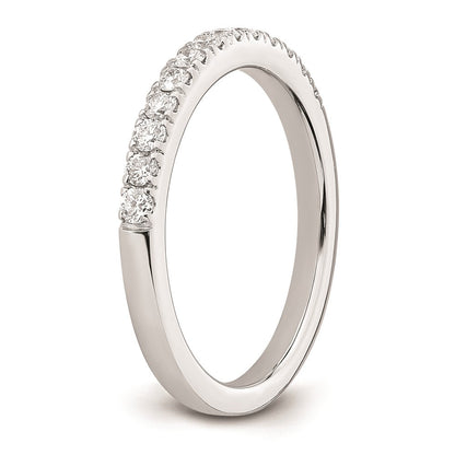 14K Weißgold Ehering mit natürlichen Diamanten