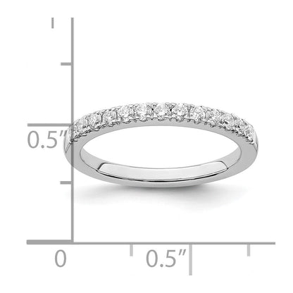 14K Weißgold Ehering mit natürlichen Diamanten