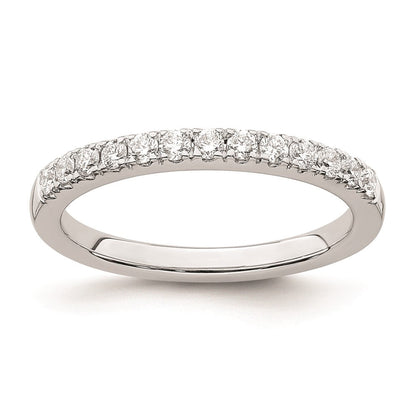 14K Weißgold Ehering mit natürlichen Diamanten