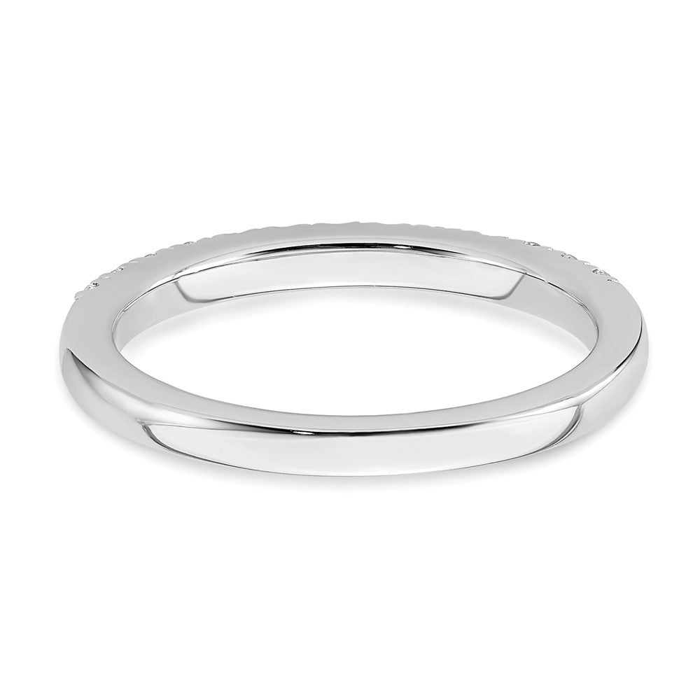 14K Weißgold Ehering mit Labordiamanten VS/SI FGH