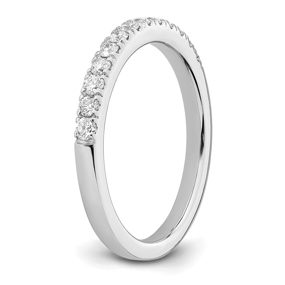 14K Weißgold Ehering mit Labordiamanten VS/SI FGH